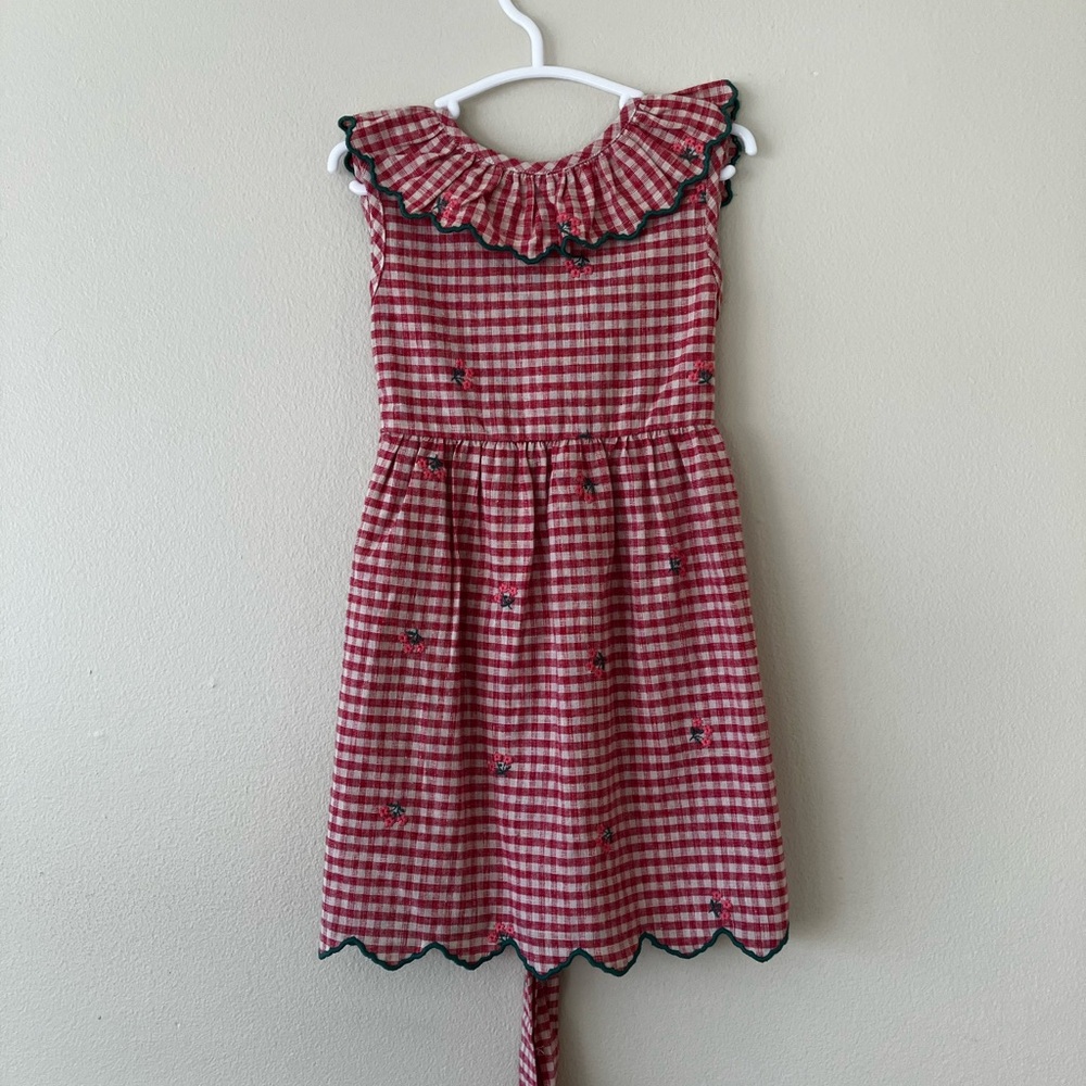 Bebe Organic Gingham Plaid Dress